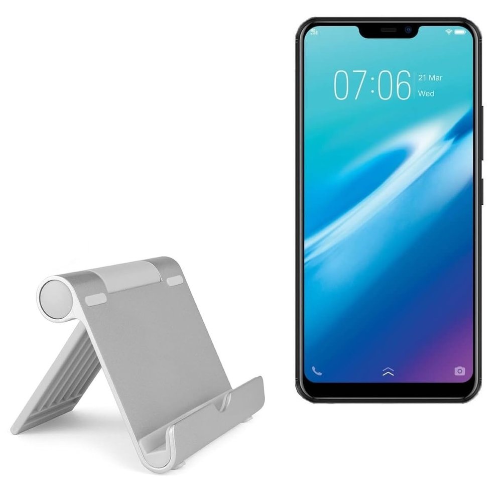 BoxWave Stand and Mount Compatible with vivo Y81i - VersaView Aluminum Stand, Portable, Multi Angle Viewing Sturdy