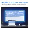 AIYEEN HDMI to VGA Adapter, 1080p HDMI Male to VGA Female Adapter with 3.5mm Audio Jack Cable Compatible with Monitor, Laptop,Computer, Projector, HDTV, Chromebook and More (Black) view 2