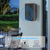 Herdio 5.25 Inches 600 Watts Passive Indoor Outdoor Speakers Wired Waterproof,Wall Mount Speakers with Loud Volume Suitable for Patio,Garden Home Theater,Black (2 Pairs) view 4