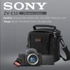 Sony ZV-E10 Mirrorless Camera, Black Bundle with SanDisk 64GB Memory, Slinger Multi-Device Shoulder Bag view 2