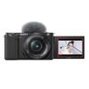 Sony ZV-E10 Mirrorless Camera with 16-50mm Lens, Black Bundle with Mac Photo Editing Software Suite, 32GB SD Memory Card, Shoulder Bag, 40.5mm Filter Kit view 2