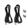 2PCS DC Power Pigtails Cable,3FT DC 5.5mm x 2.5mm Male Plug DC099 Female Socket to Bare Wire Open End Power Wire Supply Repair Cable 20 AWG Maximum Current 5A for CCTV Security Camera Etc view 1