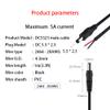2PCS DC Power Pigtails Cable,3FT DC 5.5mm x 2.5mm Male Plug DC099 Female Socket to Bare Wire Open End Power Wire Supply Repair Cable 20 AWG Maximum Current 5A for CCTV Security Camera Etc view 2