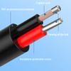2PCS DC Power Pigtails Cable,3FT DC 5.5mm x 2.5mm Male Plug DC099 Female Socket to Bare Wire Open End Power Wire Supply Repair Cable 20 AWG Maximum Current 5A for CCTV Security Camera Etc view 4