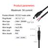 2PCS DC Power Pigtails Cable,3FT DC 5.5mm x 2.1mm Male Plug DC099 Female Socket to Bare Wire Open End Power Wire Supply Repair Cable,20 AWG Maximum Current 5A for CCTV Security Camera Etc view 2