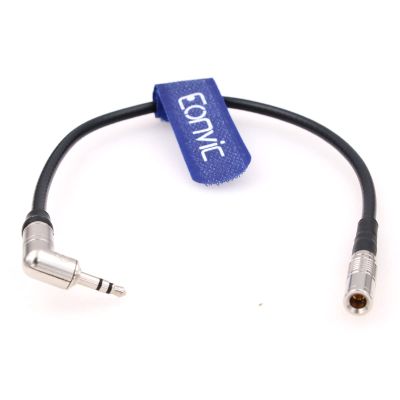 Eonvic Timecode Cable for Canon R5C Tentacle Sync DIN1.0/2.3 to 3.5 mm TRS Right Angle