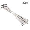 Hegebeck Stainless Steel Cable Tie, 11.81" x 0.18" Stainless Steel Self-Locking Zip Ties, 323 Stainless Steel Multi-purpose Tie for Metal Exhaust,20Pcs view 3