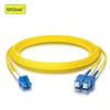 10Gtek Fiber Patch Cable - LC to SC OS2 1G/10G Singlemode Jumper Duplex 9/125 LSZH Fiber Optic Cord, Yellow, 2.5-Meter(8.2-ft) view 2