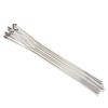 Hegebeck Stainless Steel Cable Tie, 15.75" x 0.18" Stainless Steel Self-Locking Zip Ties, 330 Stainless Steel Multi-purpose Tie for Metal Exhaust,50Pcs view 1
