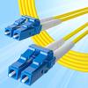 10Gtek Fiber Patch Cable - LC to LC OS2 10Gb/Gigabit Singlemode Jumper Duplex 9/125 LSZH Fiber Optic Cord for SMF SFP Transceiver, Yellow, 1.5-Meter(4.9-ft), 4-Pack view 1
