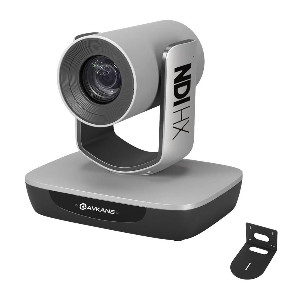 AVKANS NDI Camera, 20X Zoom 3G-SDI HDMI PTZ USB Web Camera with USB Video Output for Church Worship Live Events, PoE IP Livestream Video Camcorder for Video Production