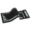 103 Keys Foldable Silicone Keyboard, Portable Soft Touch Flexible Keyboard Roll Up Keyboard with USB Receiver, Silent Typing Keyboard for PC Laptop (Black) view 1