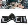 103 Keys Foldable Silicone Keyboard, Portable Soft Touch Flexible Keyboard Roll Up Keyboard with USB Receiver, Silent Typing Keyboard for PC Laptop (Black) view 4