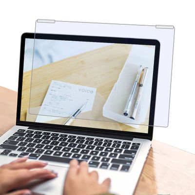 errzom Anti Blue Light Laptop Screen Protector Film Hanging Type Eye Protection Notebook Filter Anti-Fatigue Screen Protector Compatible with 12"-17" Laptop Monitors,15.4"360x240mm