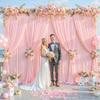 8 Panels Blush Pink Backdrop Curtain for Parties Wedding Wrinkle Free Pink Photo Curtains Backdrop Drapes Fabric Decoration for Baby Shower Birthday Party 40ft(W) x 10ft(H) view 2