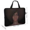African American Pretty Girl Laptop Bag Durable Computer Case Briefcase Handbag with Handle for Work Business Office 12inch view 2