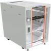 Server Rack 27U Network Rack Server Cabinet on Wheels Locking Electronic Equipment Rack with - LCD-Screen - 4 Fans - Thermo System - Powerbar - Shelf - U-Mark Rails and More (27U (24" w x35 d x58 h)) view 2