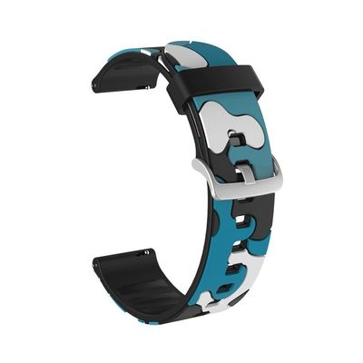 SKM for Garmin Venu 2 Plus Strap Printing Replacement Wristbands 20mm 22MM Silicone Watch Band Straps for Garmin Venu SQ 2 Correa (Color : C, Size : for Vivoactive 4)