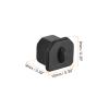 Rebower USB Type-B Anti Dust Plug Port Dust Silicone Covers Caps Stoppers, [for Printer, Fax, Scanner] - Black/20pcs view 2