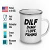 Funny Acronym Camper Mug 12oz - Dmn I Love Filming - Filmmaker Gifts Camera Lens Cut Prop Director Movie Film Scriptwriter view 3