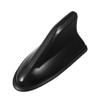 X AUTOHAUX Self Adhesive Shark Fin Shape Car Roof Aerial Antenna Decorative AM/FM Radio Signal Antenna Gloss Black view 1