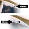 X AUTOHAUX Self Adhesive Shark Fin Shape Car Roof Aerial Antenna Decorative AM/FM Radio Signal Antenna Gloss Black view 3