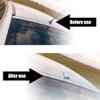 X AUTOHAUX Self Adhesive Shark Fin Shape Car Roof Aerial Antenna Decorative AM/FM Radio Signal Antenna Silver Tone view 3