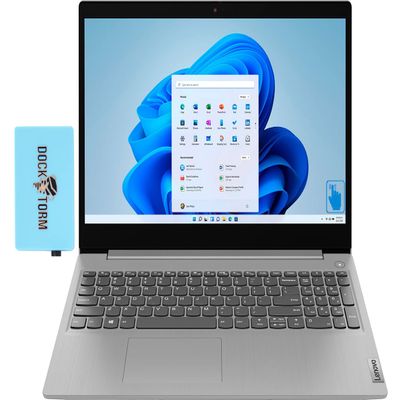 Lenovo IdeaPad 3 15.6" 60Hz HD IPS Touchscreen Home & Business Laptop (Intel i3-1115G4 2-Core, 12GB RAM, 256GB PCIe SSD, Intel UHD, WiFi 6, Bluetooth 5.2, HD Webcam, Win 11 Home S-Mode) with Hub