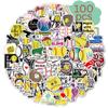 100pcs Assorted Stickers (Softball Stickers, Softball Decals for Skateboard Laptop Water Bottles) view 1