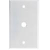 Cable Central LLC Wall Plate, 1 hole for F-pin Connector, White view 1