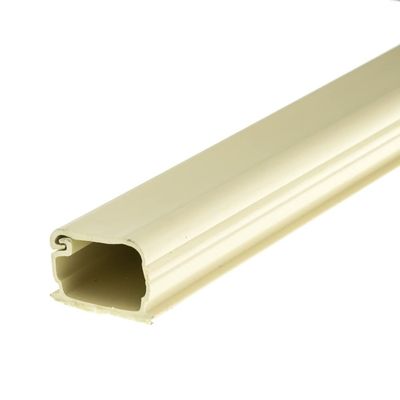Cable Central LLC Box of 20-1.75 inch Surface Mount Cable Raceway, Ivory, Straight 6 Feet Section