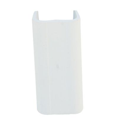 Cable Central LLC 1.25 inch Surface Mount Cable Raceway, White, Joint Cover