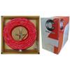 Cable Central LLC 18/4 (18AWG 4C) Solid FPLR Fire Alarm/Security Cable, Red, 500 ft, Pullbox view 1