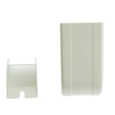 Cable Central LLC 1.75 inch Surface Mount Cable Raceway, White, Outside Elbow, 90 Degree