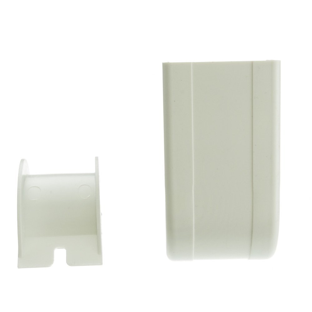 Cable Central LLC 1.75 inch Surface Mount Cable Raceway, White, Outside Elbow, 90 Degree