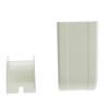Cable Central LLC 1.75 inch Surface Mount Cable Raceway, White, Outside Elbow, 90 Degree view 1