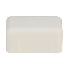 Cable Central LLC 1.75 inch Surface Mount Cable Raceway, Ivory, End Cap