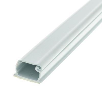 Cable Central LLC Box of 20-1.25 inch Surface Mount Cable Raceway, White, Straight 6 Feet Section