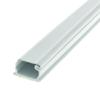 Cable Central LLC Box of 20-1.25 inch Surface Mount Cable Raceway, White, Straight 6 Feet Section view 1