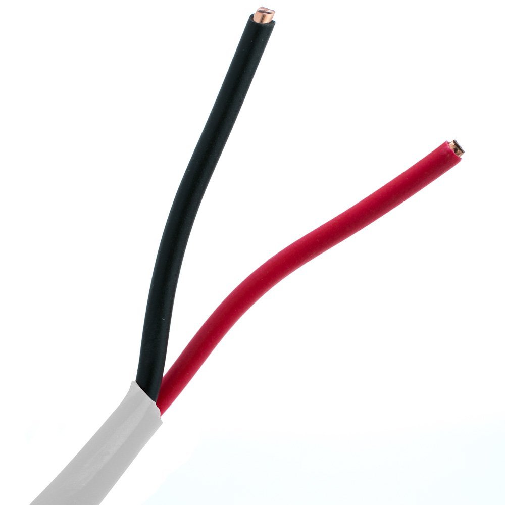 Cable Central LLC Plenum Security Cable, White, 14/2 (14 AWG 2 Conductor), Stranded, CMP, Spool, 1000 Feet