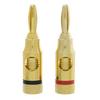 Cable Central LLC Banana Plug for Speaker Cable, Brass, Black and Red, 2 Piece view 1