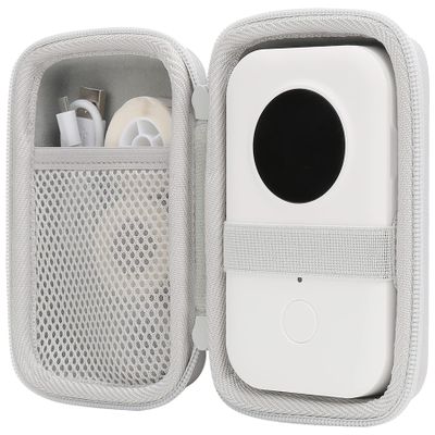 Aenllosi Hard Case for Phomemo D30 Mini Label Printer, White