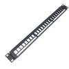 QiaoYoubang 1U Hinged 24 Port Blank Keystone Patch Panel for 19 Inch Rackmount or Wall Mount UTP Unloaded Patch Panel for Ethernet Cat6,Cat5, Cat5E Keystone Jacks or Multimedia (1U24PP) view 1