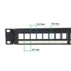 QiaoYoubang 1U Hinged 24 Port Blank Keystone Patch Panel for 19 Inch Rackmount or Wall Mount UTP Unloaded Patch Panel for Ethernet Cat6,Cat5, Cat5E Keystone Jacks or Multimedia (1U24PP) view 3
