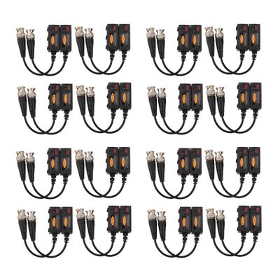 1080P AHD/HD-CVI/TVI/CVBS Passive HD Video Balun Transmitter 16 Pairs (UTP Up to 350M-600M)