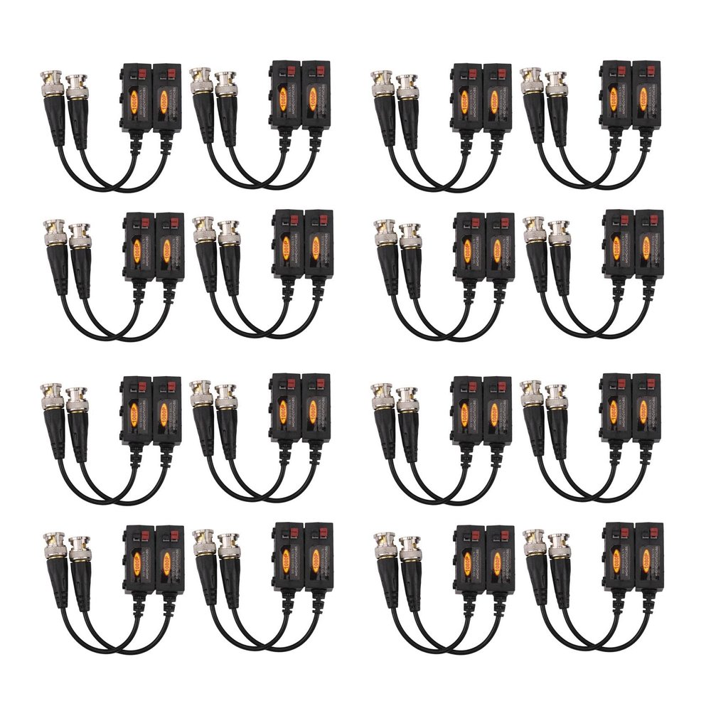 1080P AHD/HD-CVI/TVI/CVBS Passive HD Video Balun Transmitter 16 Pairs (UTP Up to 350M-600M)
