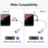 AIYEEN 2-in-1 USB C/Micro to USB Adapter, USB C to USB 3.0, USB to Android OTG Adapter Cable Compatible with MacBook Pro Android Google Samsung and More, Rose Gold view 3