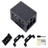 Black Aluminum Protection Case Kit for M.2 to 4G/5G HAT Case Only @XYGStudy (PI4-CASE-4G-5G-M.2) view 1
