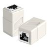 RJ45 Coupler, 2 Pack Ethernet Adapters Female to Female, 8-Pin Modular Straight Through, Network Connectors for Cat8/Cat7/Cat6/Cat6a/Cat5e/Cat5 Ethernet Cable (White) view 1
