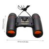 BA1 30x60 Small Binoculars for Kids and Adults Portable Light Binoculars Foldable Binoculars Waterproof Small Binoculars for Outdoor Bird Watching Travel Sightseeing Hunting Camping BA1(Black) view 4